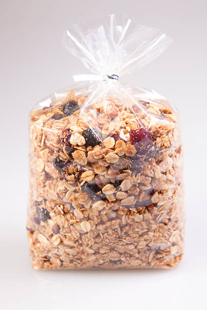 bag of granola stock photo