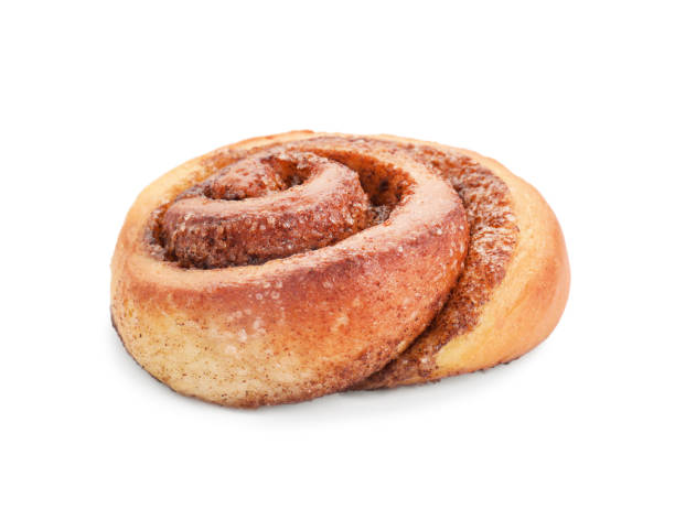 istock One tasty cinnamon roll isolated on white 1838363760