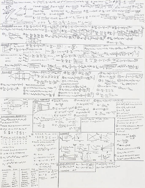 equações matemáticas para o fluido carros - algorithm formula mathematical symbol engineering imagens e fotografias de stock