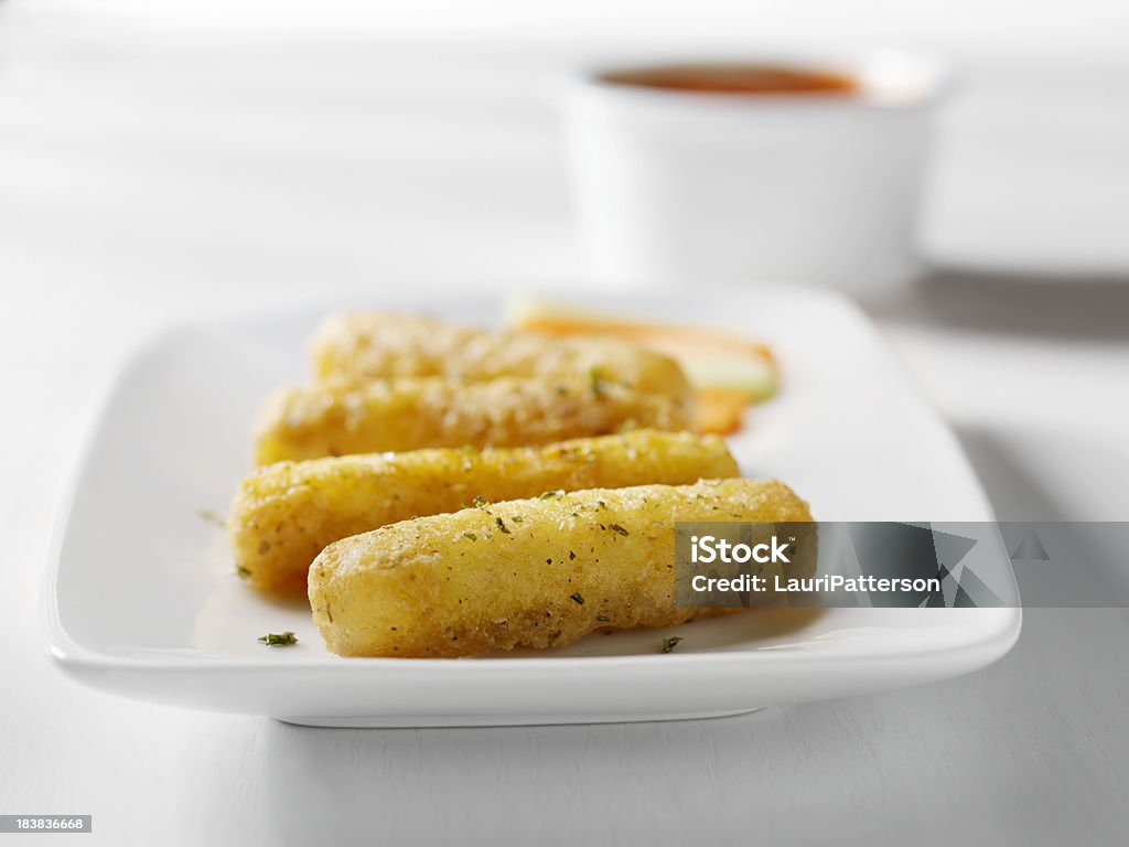 Knusprige Mozzarella-Sticks - Lizenzfrei Fettgebraten Stock-Foto