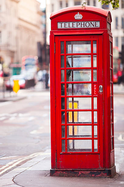 istock Red telephone booth in London 183836979