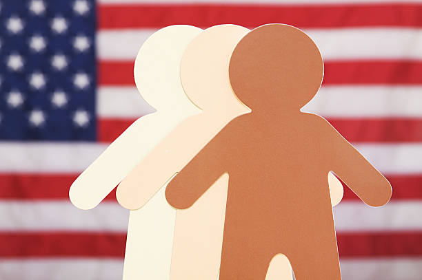 istock Human Figurine USA Flag 183837151