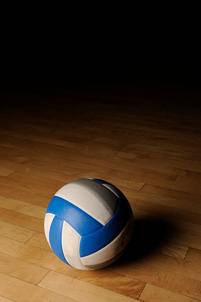 istock Volleyball on Wood Floor 183838091