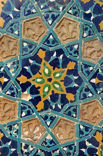 istock Muslim tiles, Central Asia 183838360