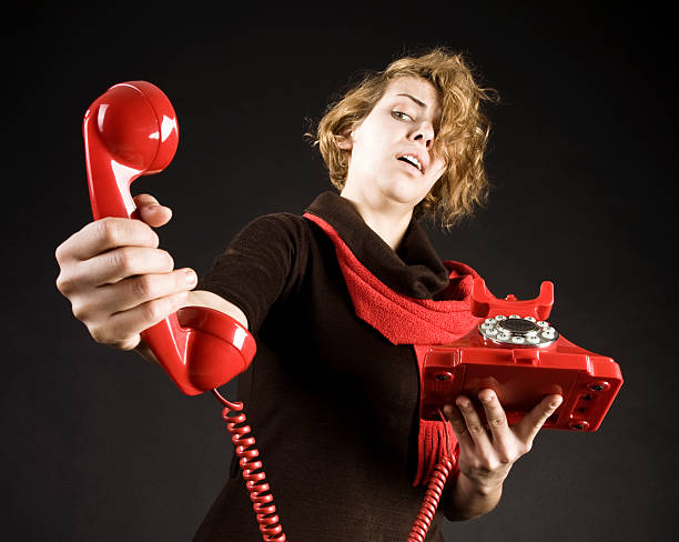 istock Young Woman shouting into telephone 183838611