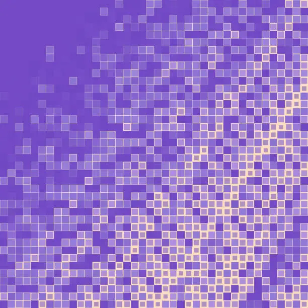 Vector illustration of Blue and purple pixel pattern. Vector