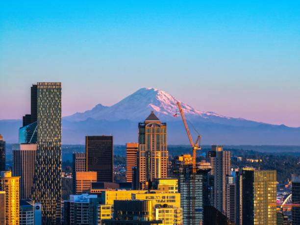 istock Golden Hour Glow over Seattle 1838387716