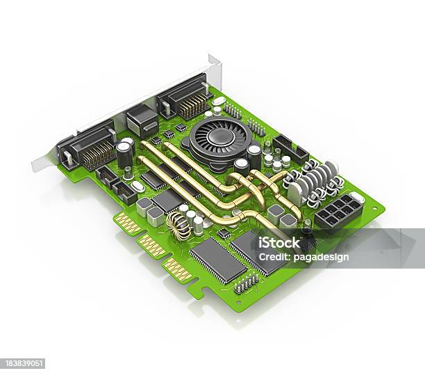 Computer Card Stock Photo - Download Image Now - Playing Card, Circuit Board, Computer Graphic