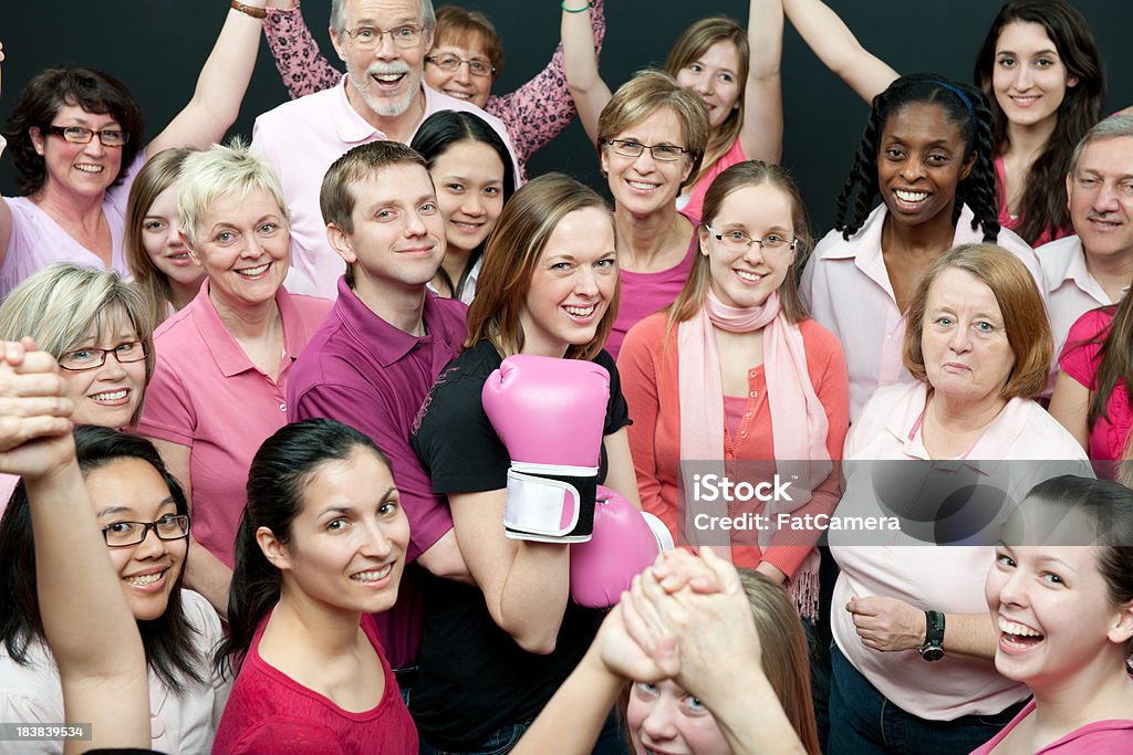 Kampf gegen Krebs - Lizenzfrei Boxen - Sport Stock-Foto