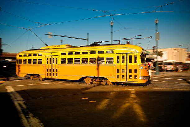 istock Streetcar transportation on the tracks 183840926