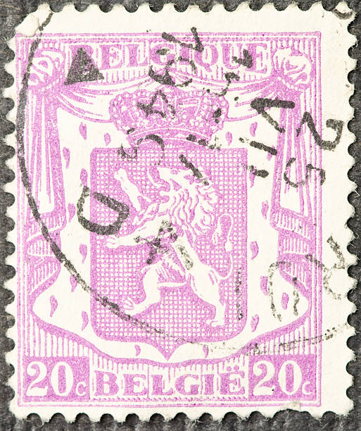 istock Faded Belgium Coat of Arms Postage Stamp 183841309