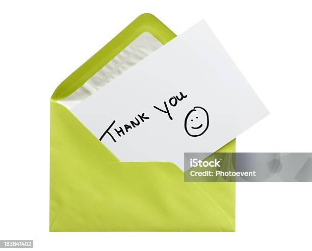 Grußkarte Stockfoto und mehr Bilder von Thank You - englischer Satz - Thank You - englischer Satz, Grußkarte, Grün