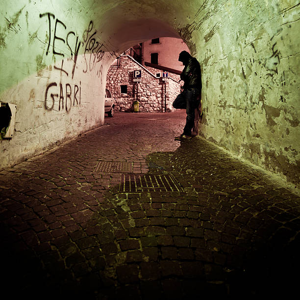 istock Man Waiting in Backstreet, City Life 183841419