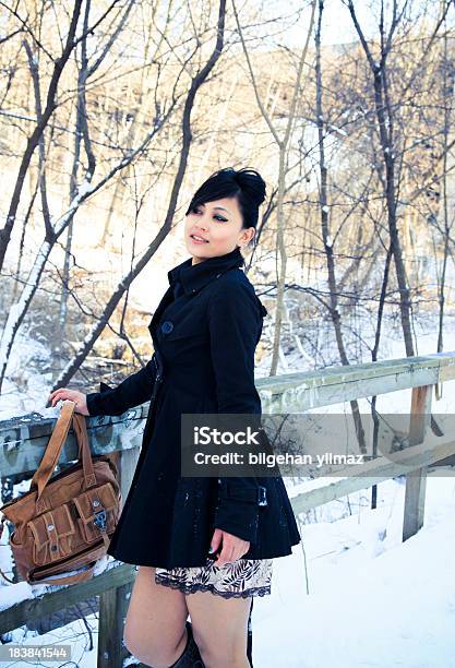 Bellezza Asiatica In Inverno - Fotografie stock e altre immagini di 25-29 anni - 25-29 anni, Abbigliamento casual, Adulto