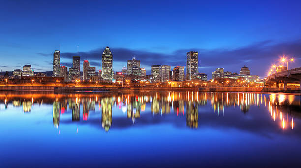 istock Moody Sky over Montreal City Buildings 183841586