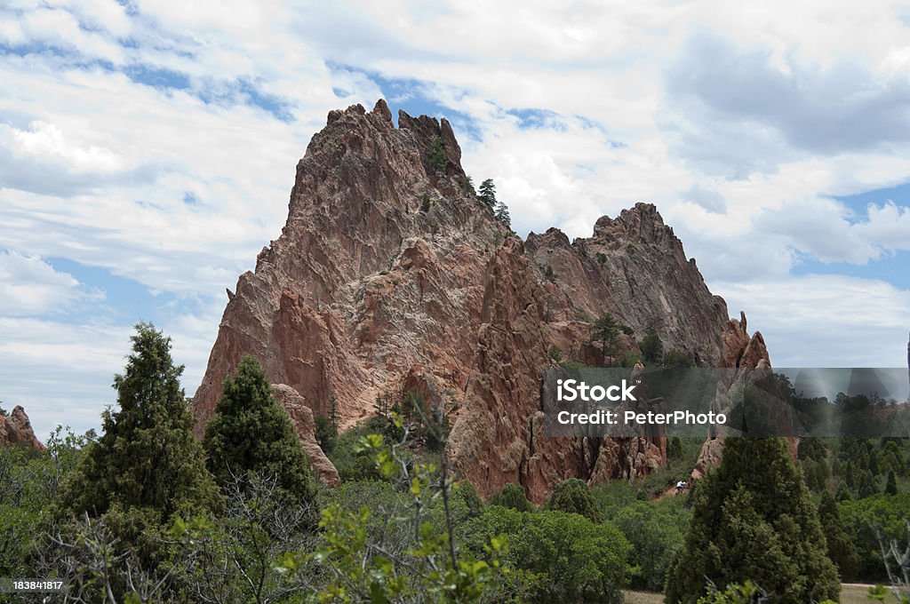 Garden of the Gods, Colorado Springs red rock formations Arrangement Stock Photo