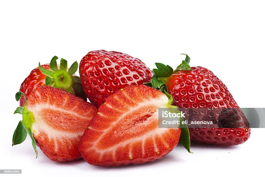 흰색 딸기 제공 - 로열티 프리 딸기 스톡 사진