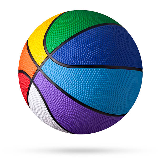 Colored basketball. Colored basketball.Some similar pictures from my portfolio: things and objects stock pictures, royalty-free photos & images