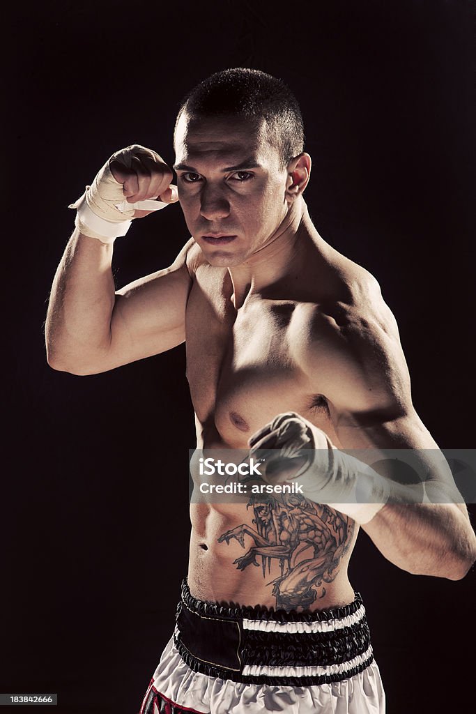 Muay Thai Fighter - Foto de stock de Adulto royalty-free