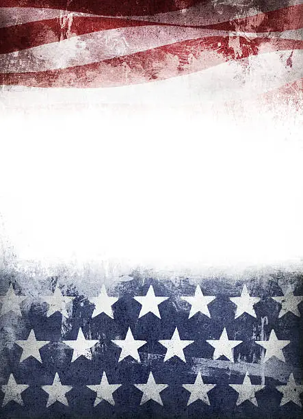 Photo of stars and stripes grunge