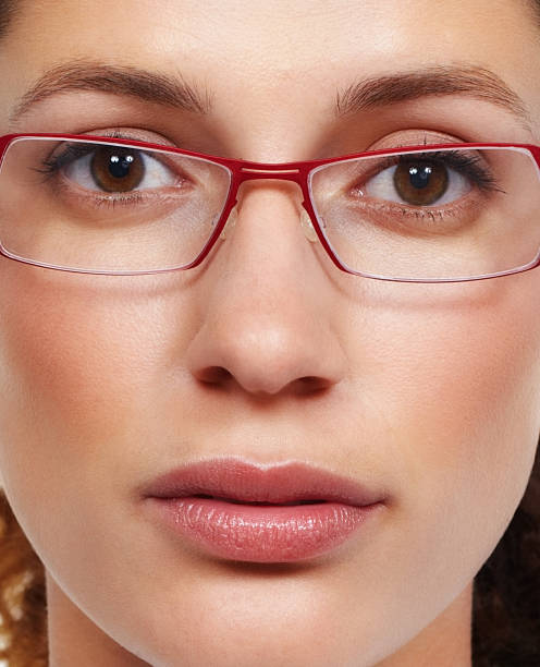 istock Beautiful woman wearing glasses 183844476