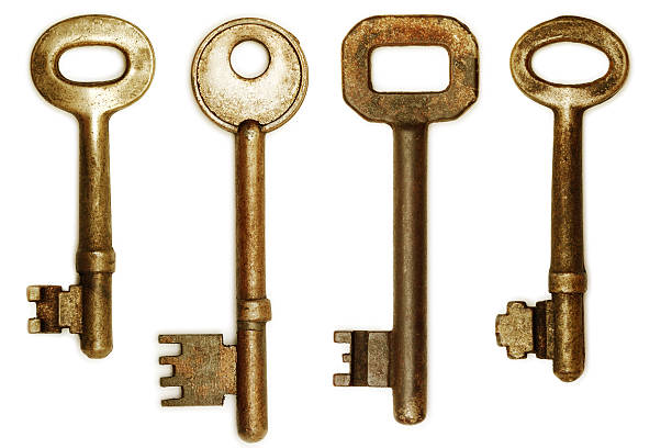 Old Keys (clipping paths) stock photo