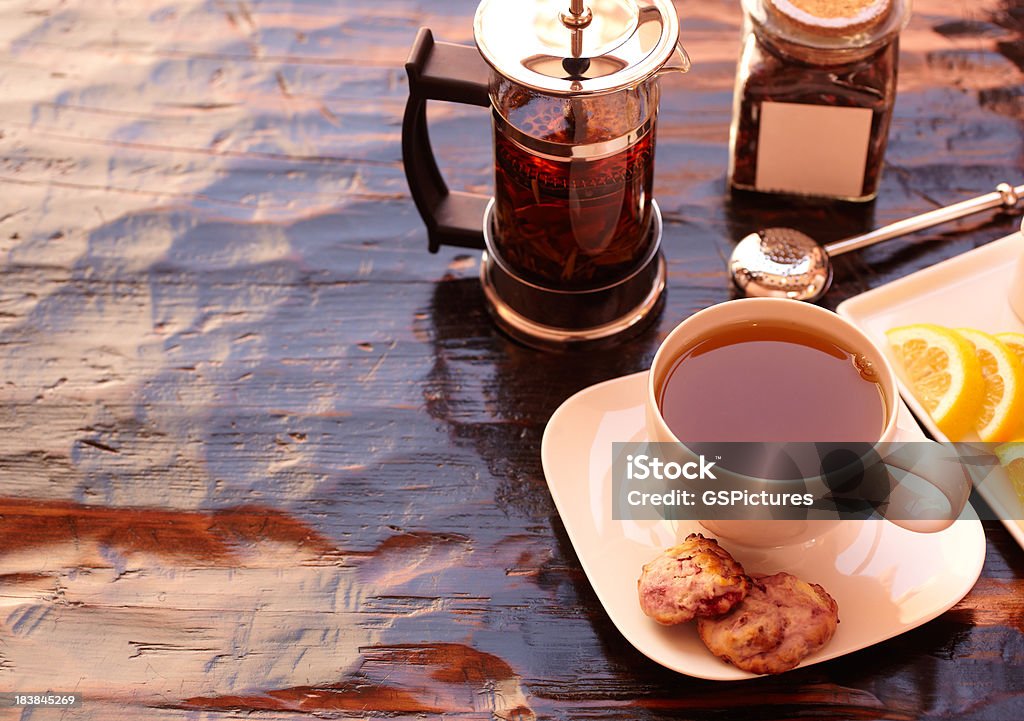 Gourmet чай с булочками - Стоковые фото Пшеничная лепёшка роялти-фри