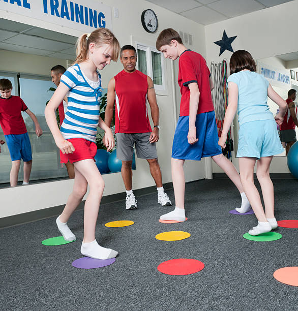 istock Kids Fitness Class 183845503