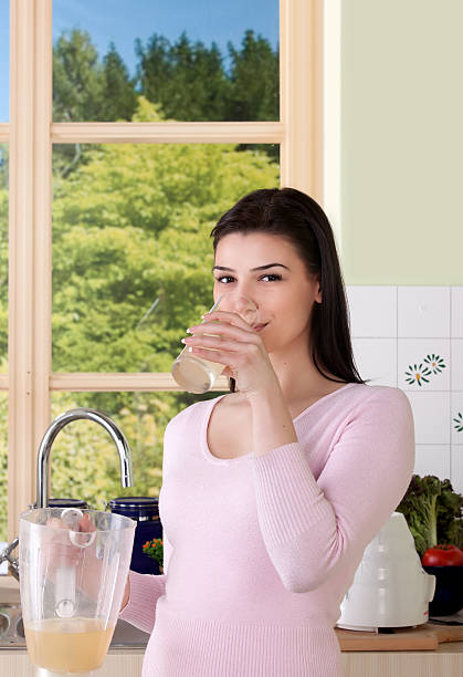 istock Woman with juice 183845525