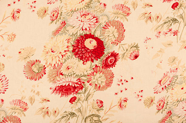 istock Somerset Hills Close Up Antique Floral Fabric 183846093