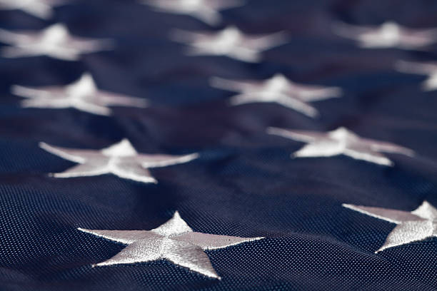 istock Embroidered Stars of U.S. Flag 183846540