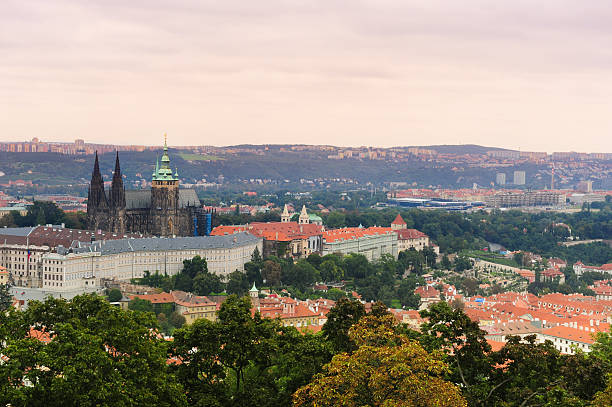 istock Prague cityscape (Czech Republic) with old castle (mansion) 183846859