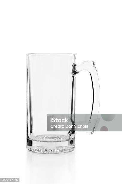 Photo libre de droit de Verre Vide Mug Isolé banque d'images et plus d'images libres de droit de Aliments et boissons - Aliments et boissons, Blanc, En verre