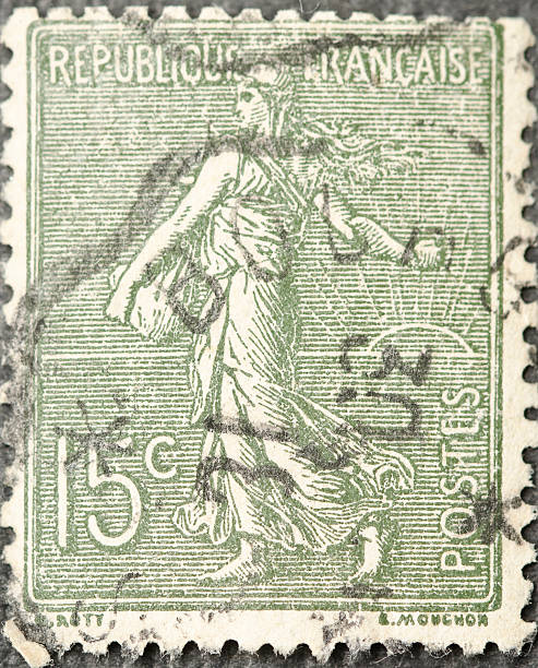 istock Faded French Postage Stamp 183847188