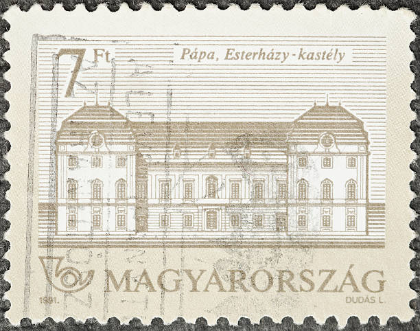 istock Faded Hunagry Castle Postage Stamp 183847780
