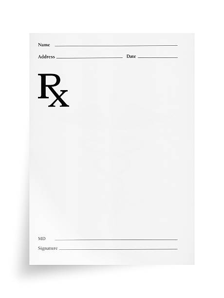 Doctor's Prescription ( Isolated ) Doctor's Prescription Form. Clipping path. prescription medicine stock pictures, royalty-free photos & images