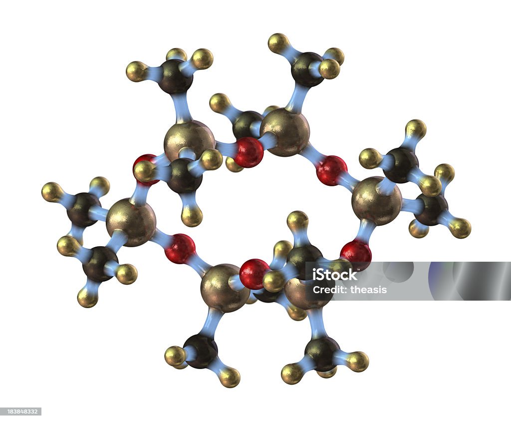 Molecola in Silicone - Foto stock royalty-free di Silicone