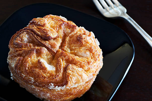 Kouign Amann Butter Cake stock photo