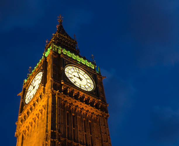 istock Big Ben Detail at Night, London UK 183850411
