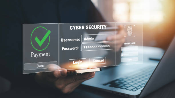 istock Cyber security payment online and Security password login online concept  Hands typing and entering the username, logging in with smartphone to an online bank account, data protection hacker 1838506711