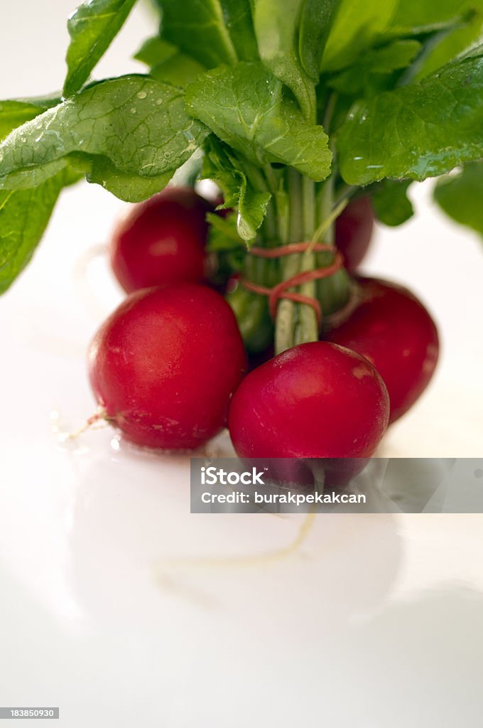 Close-up image of a radish, studio isolated on white background  Breakfast Stock Photo