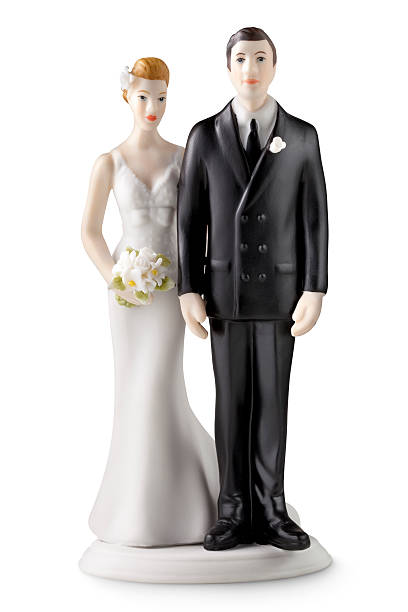 ท็อปเปอร์เค้กแต่งงาน - bridegroom ภาพสต็อก ภาพถ่ายและรูปภาพปลอดค่าลิขสิทธิ์