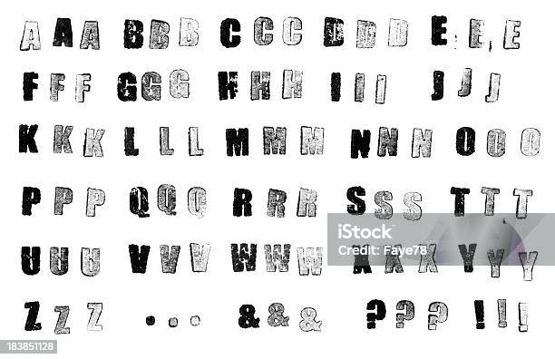 Bedruckte Alphabet Stockfoto und mehr Bilder von Alphabet - Alphabet, Ausrufezeichen, Brief - Dokument