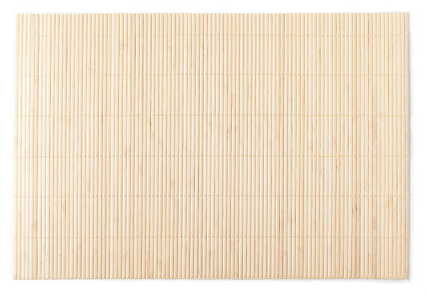 bambus-matte - woven bamboo wicker textured stock-fotos und bilder