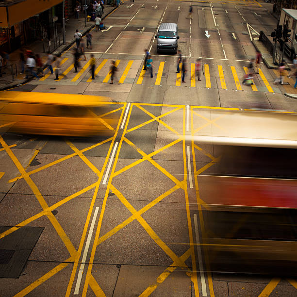 istock Busy Crosswalk in Hong Kong 183852030