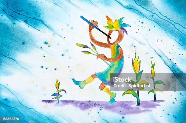 Kokopelli Traz Primavera E Abundância - Arte vetorial de stock e mais imagens de Flauta - Instrumento de Sopro de Madeira - Flauta - Instrumento de Sopro de Madeira, Brincalhão, Cultura Tribal da América do Norte