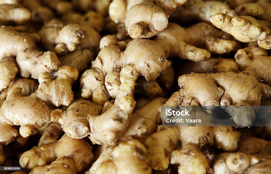 Fresh Ginger "Abundance of fresh ginger on sale in the Central Market of Sandakan, Malaysia." Ginger - Spice Stock Photo