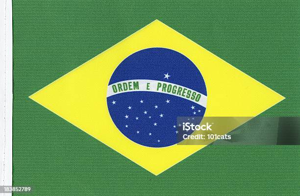 Bandera De Brasil Canvas Foto de stock y más banco de imágenes de Bandera - Bandera, Bandera nacional, Color - Tipo de imagen