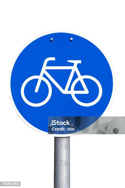 Alemán Señal De Carril Para Ciclistas Fahrradweg Foto de stock y más banco de imágenes de Señal - Mensaje - Señal - Mensaje, Señal de circulación, Bicicleta