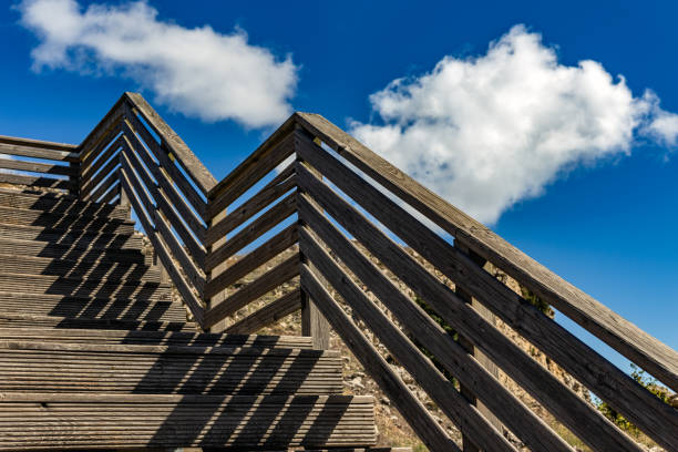 Castilla y León, Spain, Wooden staircase to the heaven